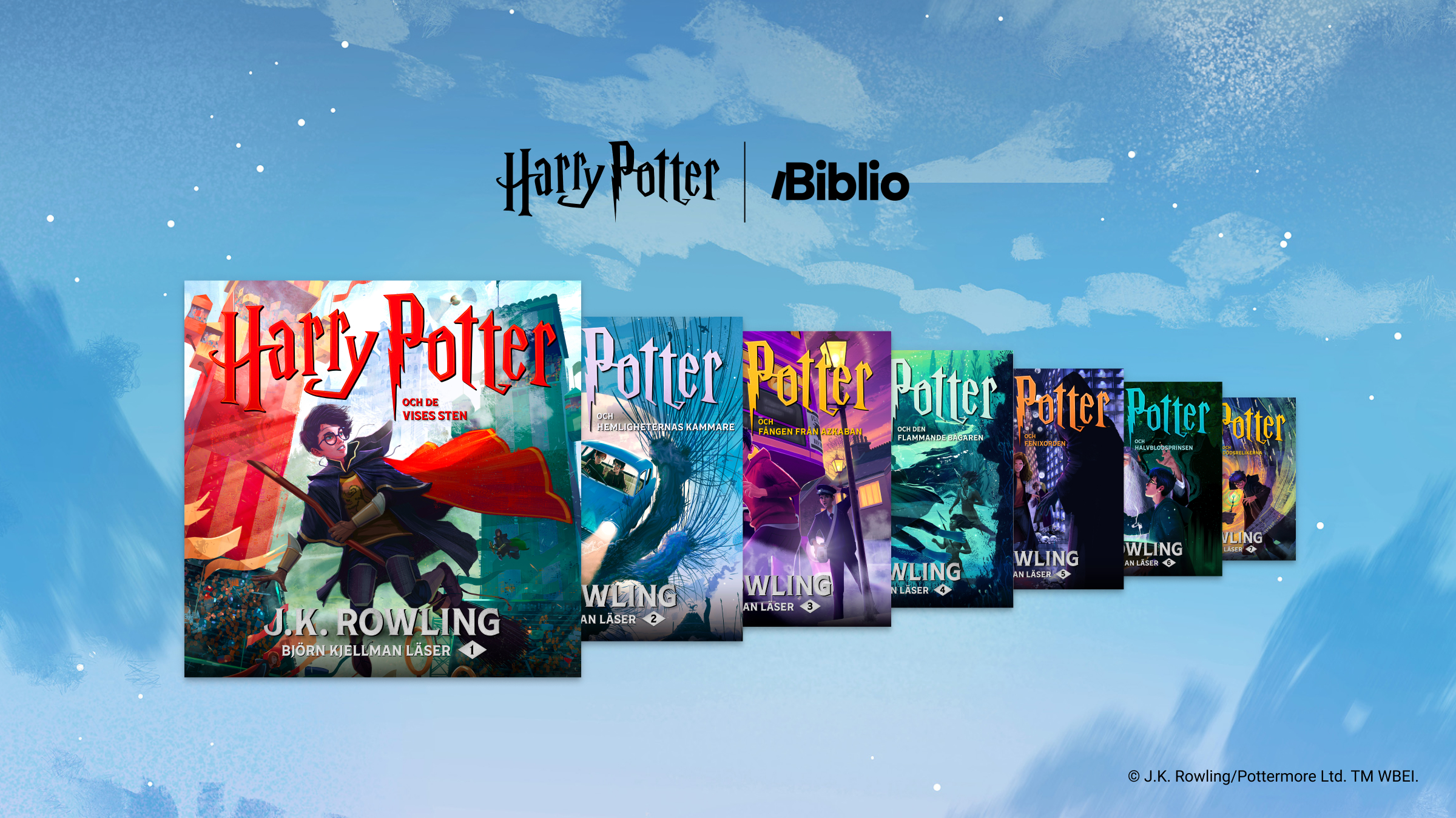 Harry Potter finns nu tillgänglig i Biblio